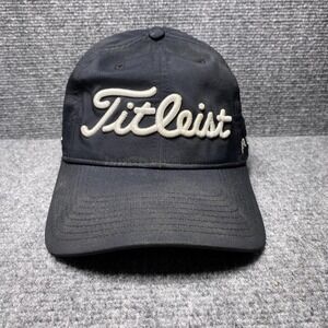 Titleist Pro V1 Golf Hat Adjustable Black FJ FootJoy Logo Mens Cap Embroidered